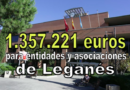 Leganés destina 1.357.221 euros a líneas de ayuda para asociaciones y entidades locales