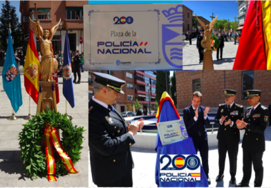 Inauguración de la Plaza de la Policía Nacional en Leganés